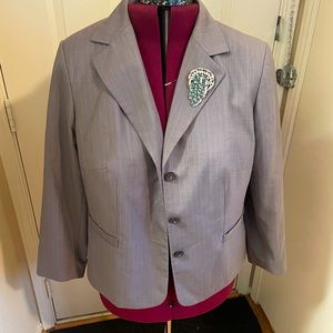 Travis Ayers Dressbarn Grey and blue Blazer